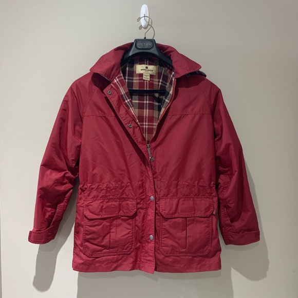 Woolrich Jackets & Blazers - Woolrich Ruby Red Nylon Wool Lined Jacket